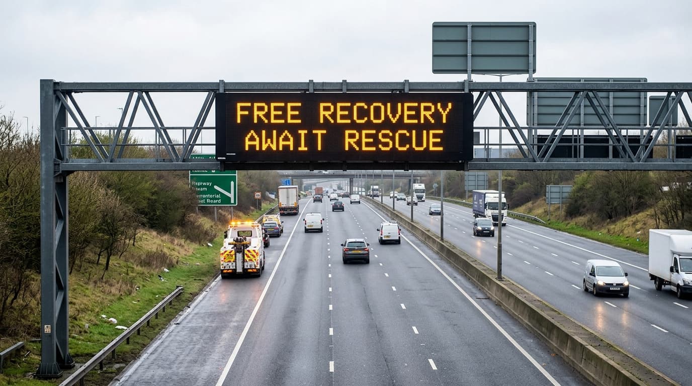 Free Motorway Recovery in the UK: What Free Recovery Await Rescue Actually Means Free Motorway Recovery in the UK: What Free Recovery Await Rescue Actually Means