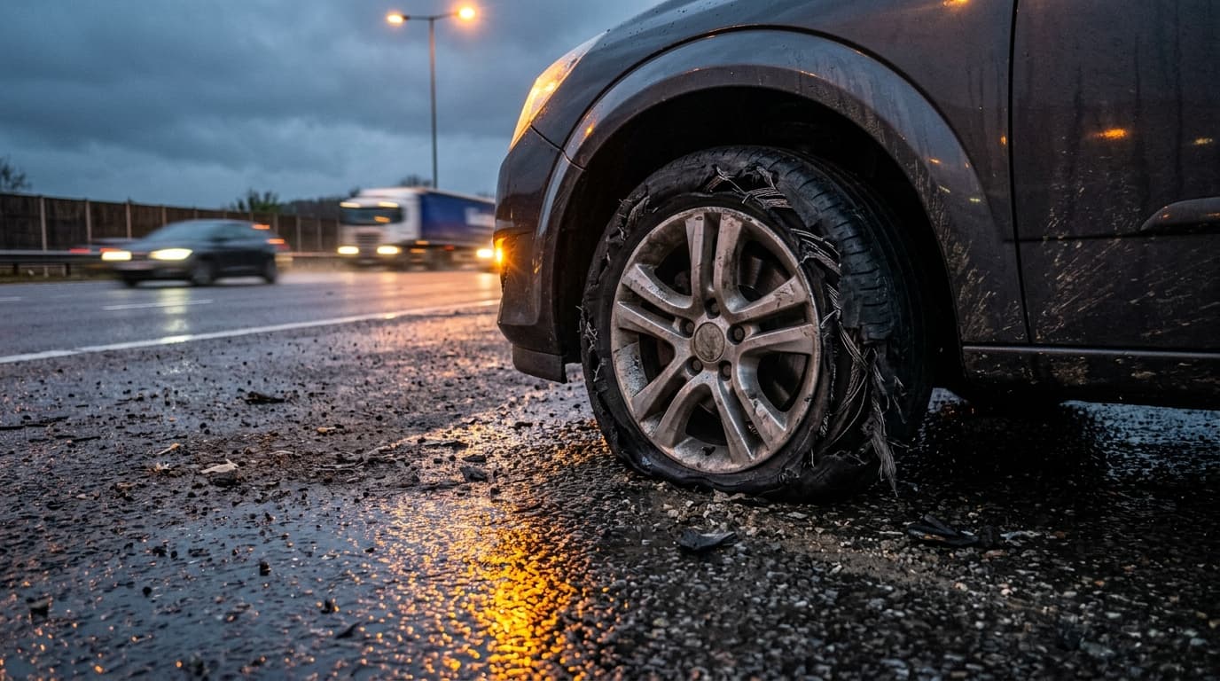 Tyre Blowout on the Motorway in Manchester: What to Do and How to Stay Safe Tyre Blowout on the Motorway in Manchester: What to Do and How to Stay Safe